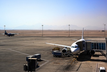 Abflug vom neuen Terminal in Hurghada