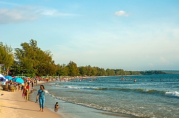 Am Strand von Shianoukville.