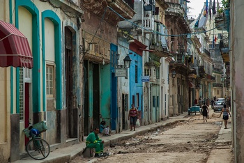 Nebenstrasse in Havanna