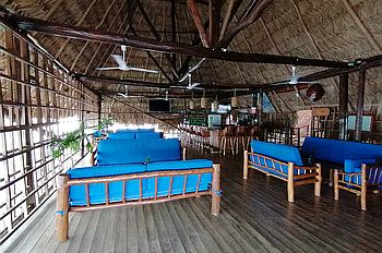 Im Hotel Catamaran am Rio Dulce, Guatemala.