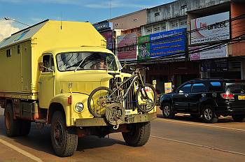 In der City von Pakse, Laos.