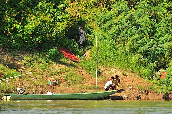 Badetag am Mekong