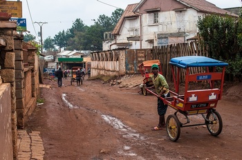 Eine Nebenstrasse in Antsirabe