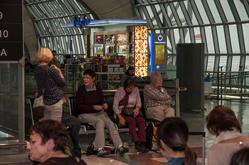 Im Flughafen von Bangkok