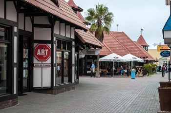 In der City von Swakopmund. Natrlich gab es hier auch ein deutsches Brauhaus.