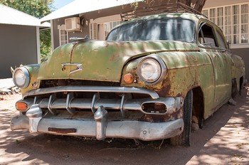 Im Canyon Roadhaus. Eine Gaststtte mitten im Nirgendwo in der Halbwste.