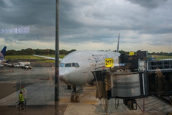 Heimflug mit einer Boeing 777-300 der AirFrance (In SkyTeam Bemahlung)